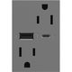 Legrand - Adorne 15A Tamper-Resistant Ultra-Fast USB Type A/C Outlet - Lights Canada