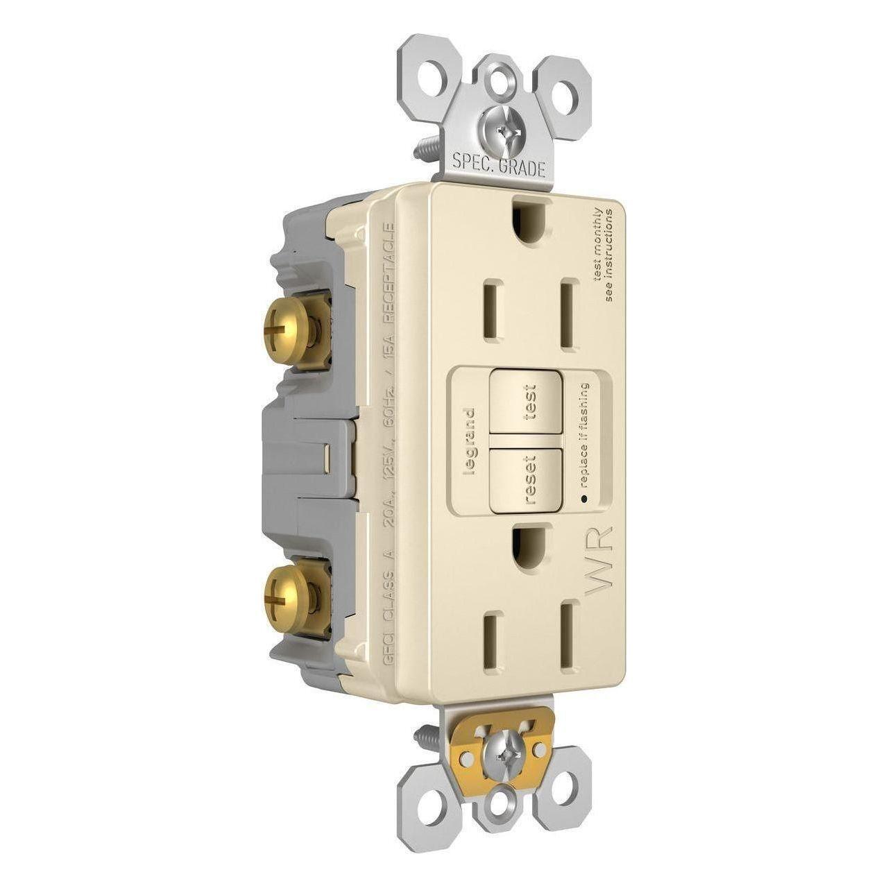 Legrand - radiant Spec-Grade 15A Weather-Resistant Self-Test GFCI Receptacle - Lights Canada