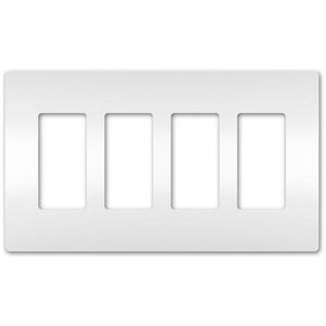 Legrand - radiant Four-Gang Screwless Wall Plate - Lights Canada