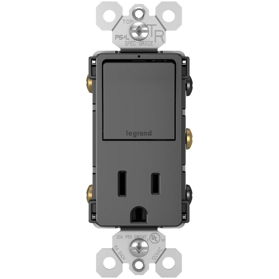 Legrand - radiant Single-Pole/3-Way Switch with 15A Tamper-Resistant Outlet - Lights Canada