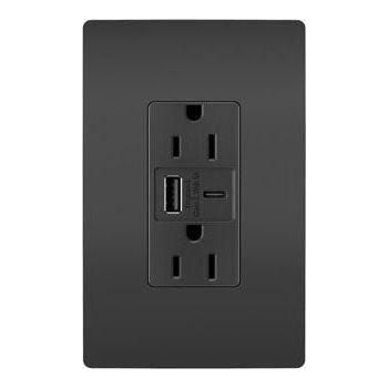 Legrand - radiant 15A Tamper-Resistant Ultra-Fast USB Type-A/C Outlet - Lights Canada