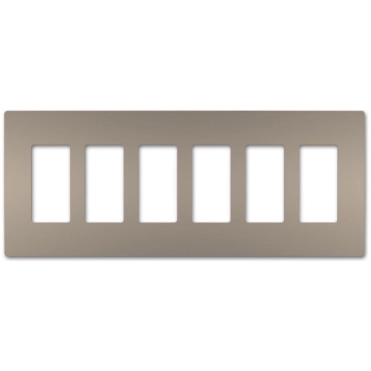 Legrand - radiant Six-Gang Screwless Wall Plate - Lights Canada
