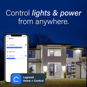 Legrand - radiant with Netatmo Outlet Kit with Home/Away Switch - Lights Canada