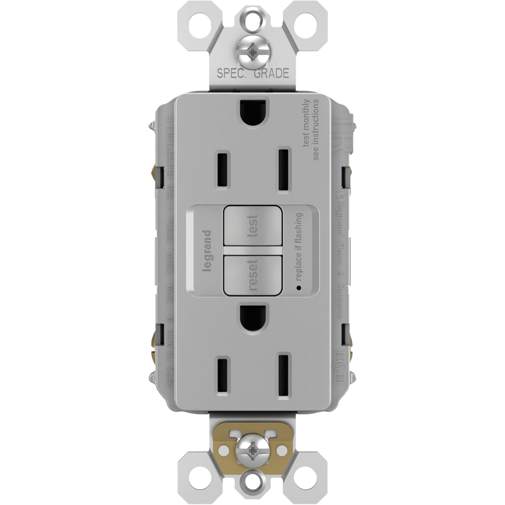 Legrand - radiant Spec-Grade 15A Tamper-Resistant Self-Test GFCI Receptacle - Lights Canada