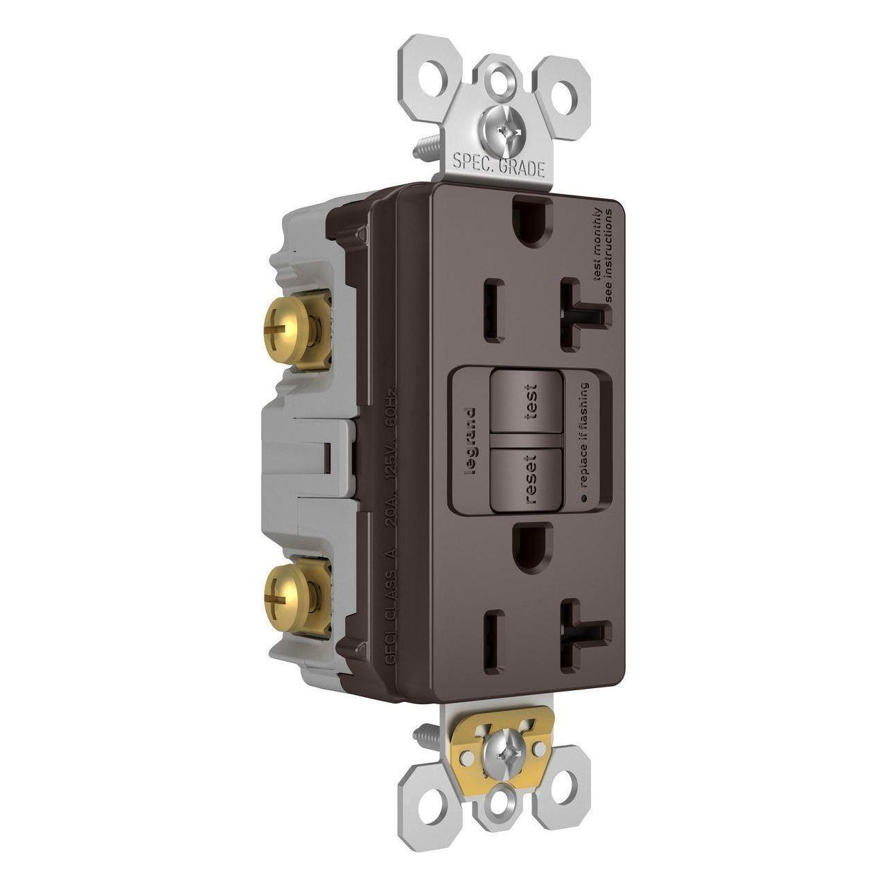 Legrand - radiant Spec-Grade 20A Tamper-Resistant Self-Test GFCI Receptacle - Lights Canada