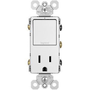 Legrand - radiant Single-Pole/3-Way Switch with 15A Tamper-Resistant Outlet - Lights Canada