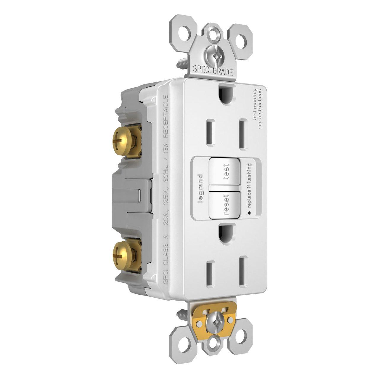 Legrand - radiant Spec-Grade 15A Tamper-Resistant Self-Test GFCI Receptacle - Lights Canada