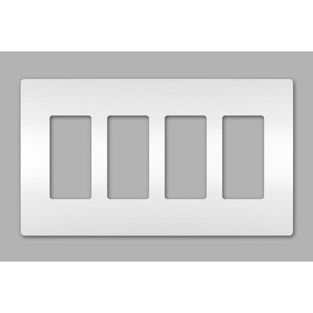 Legrand - radiant Four-Gang Screwless Wall Plate - Lights Canada