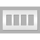 Legrand - radiant Four-Gang Screwless Wall Plate - Lights Canada