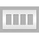 Legrand - radiant Four-Gang Screwless Wall Plate - Lights Canada