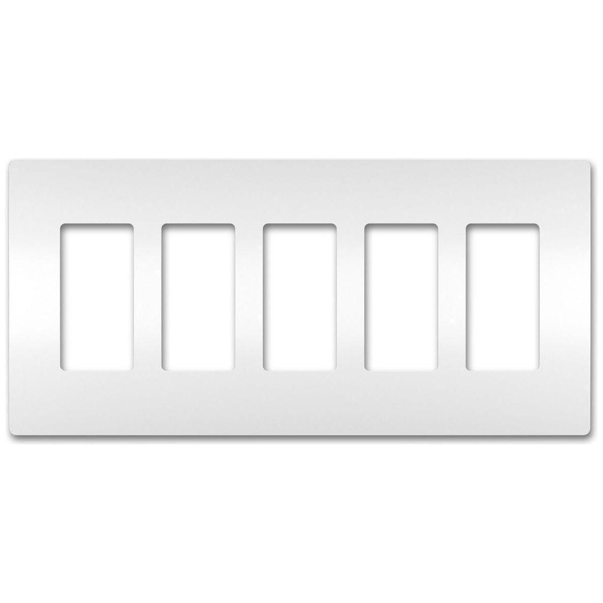 Legrand - radiant Five-Gang Screwless Wall Plate - Lights Canada