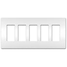 Legrand - radiant Five-Gang Screwless Wall Plate - Lights Canada