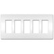 Legrand - radiant Five-Gang Screwless Wall Plate - Lights Canada