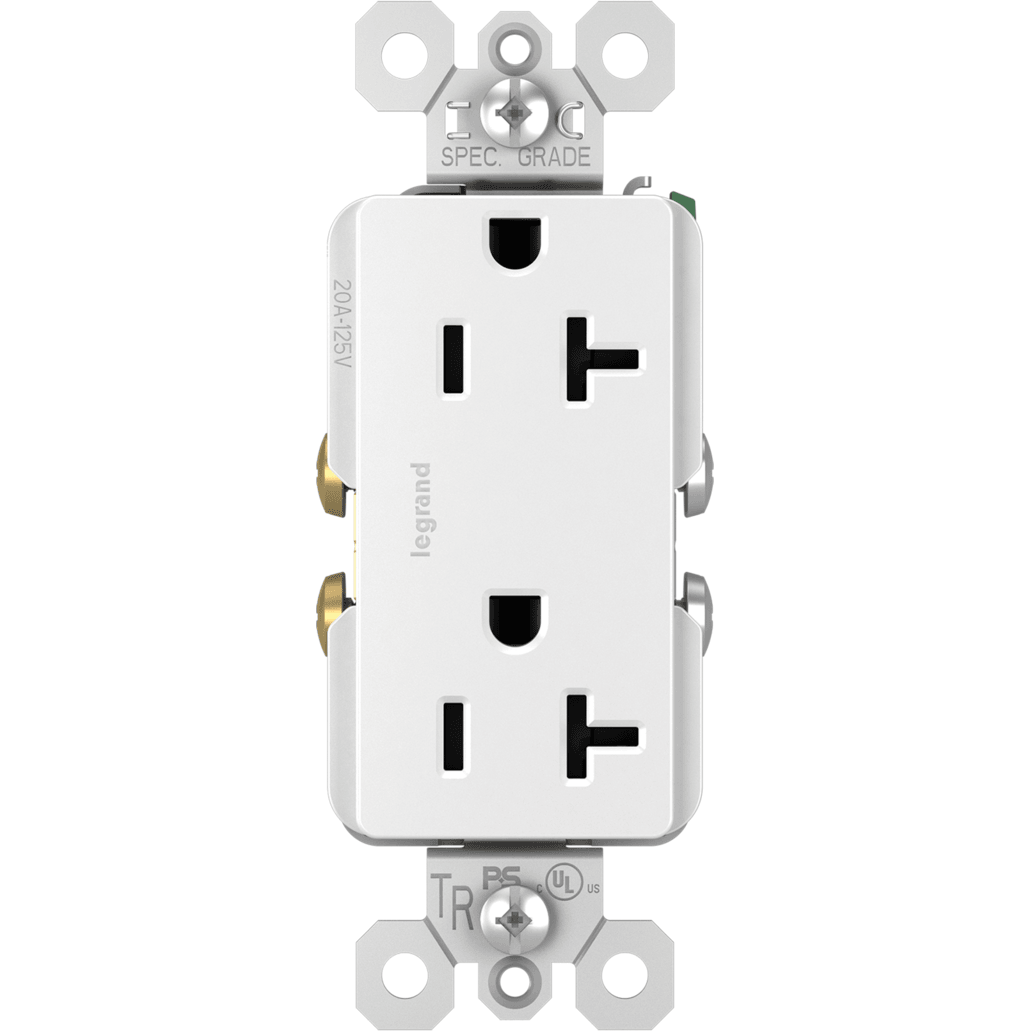 Legrand - radiant Spec-Grade 20A Tamper-Resistant Receptacle - Lights Canada