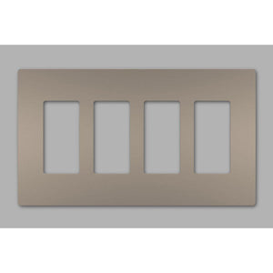 Legrand - radiant Four-Gang Screwless Wall Plate - Lights Canada