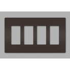 Legrand - radiant Four-Gang Screwless Wall Plate - Lights Canada