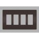 Legrand - radiant Four-Gang Screwless Wall Plate - Lights Canada