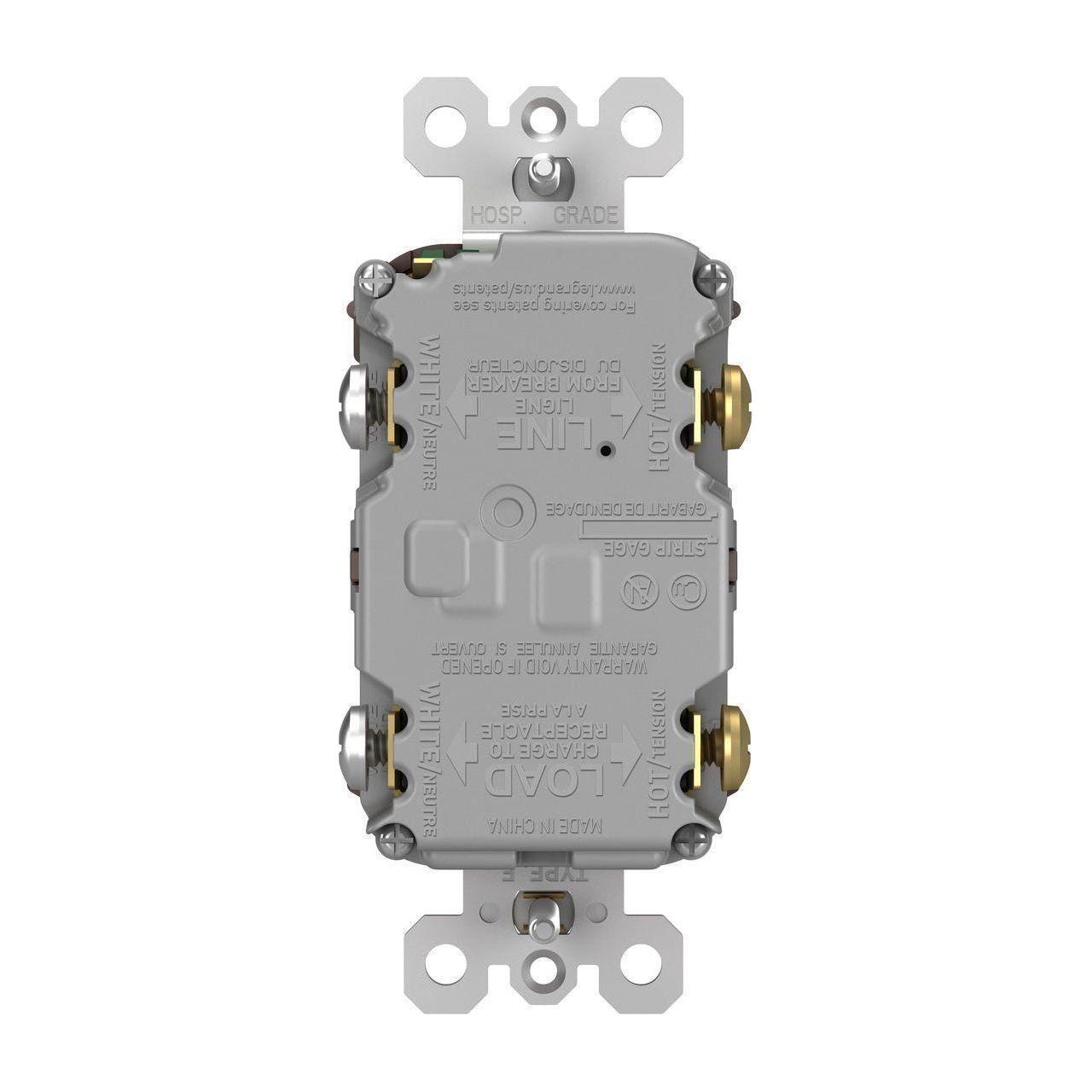 Legrand - radiant Spec-Grade 15A Weather-Resistant Self-Test GFCI Receptacle - Lights Canada