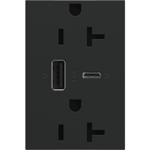 Legrand - Adorne 20A Tamper-Resistant Ultra-Fast USB Type A/C Outlet - Lights Canada