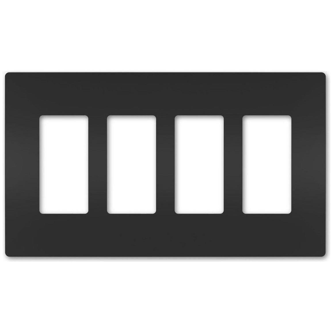 Legrand - radiant Four-Gang Screwless Wall Plate - Lights Canada