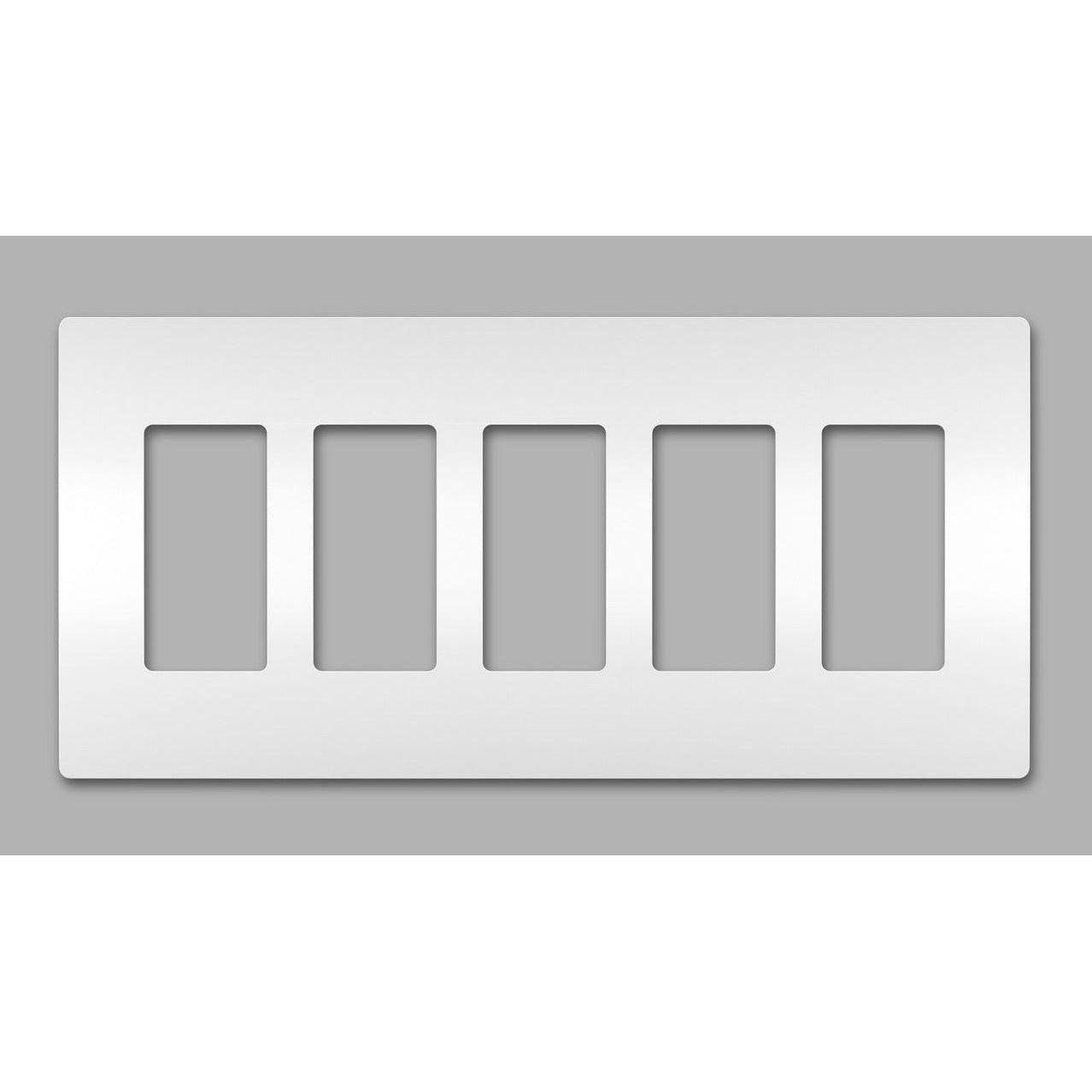 Legrand - radiant Five-Gang Screwless Wall Plate - Lights Canada