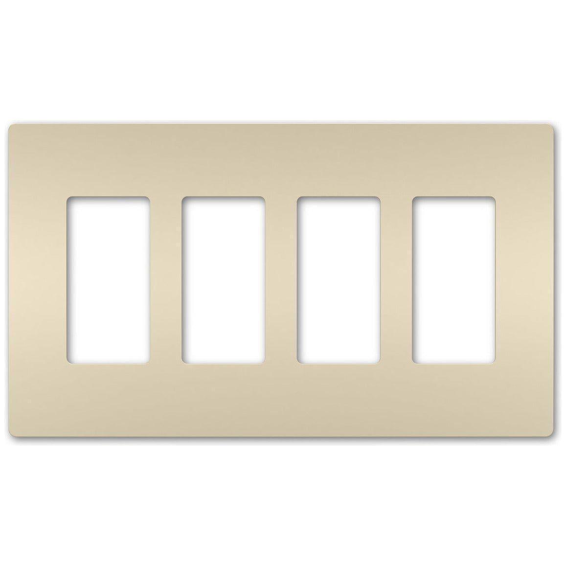 Legrand - radiant Four-Gang Screwless Wall Plate - Lights Canada