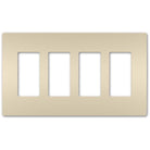 Legrand - radiant Four-Gang Screwless Wall Plate - Lights Canada