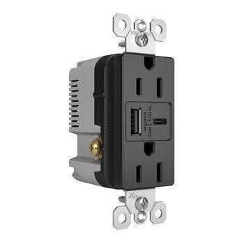 Legrand - radiant 15A Tamper-Resistant Ultra-Fast USB Type-A/C Outlet - Lights Canada