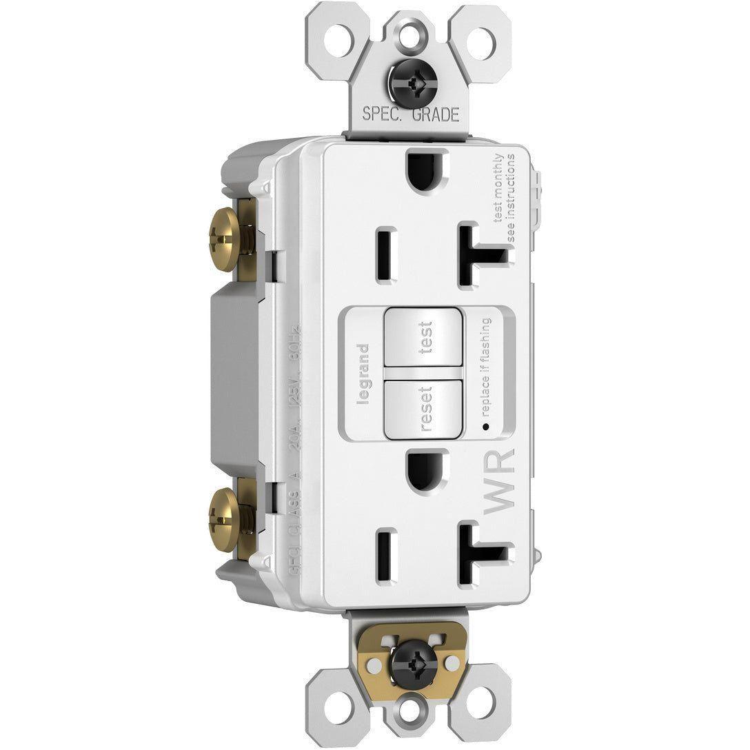 Legrand - radiant Spec-Grade 20A Weather-Resistant Self-Test GFCI Receptacle - Lights Canada