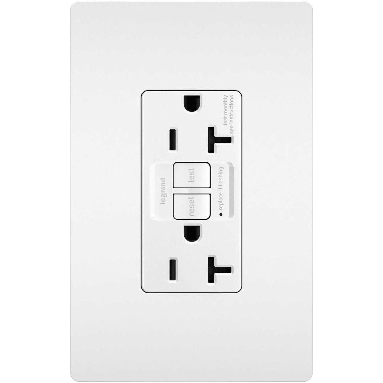 Legrand - radiant Spec-Grade 20A Tamper-Resistant Self-Test GFCI Receptacle - Lights Canada