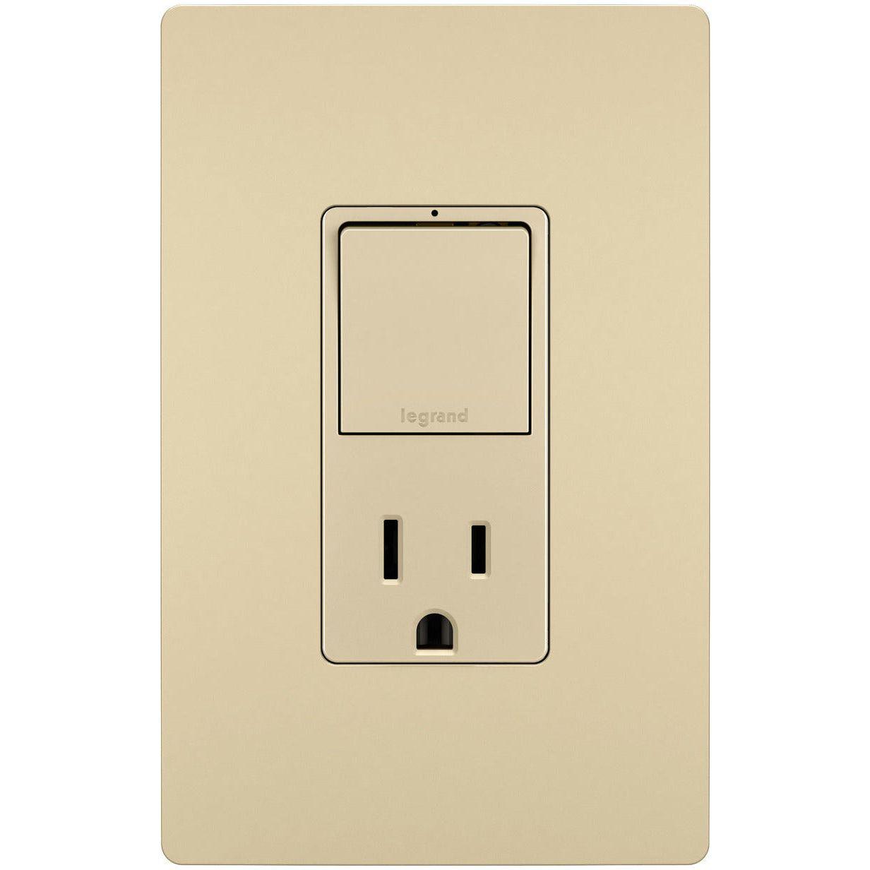Legrand - radiant Single-Pole/3-Way Switch with 15A Tamper-Resistant Outlet - Lights Canada