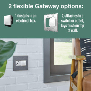Legrand - Adorne Smart Switch Starter Kit with Gateway and Home/Away Wireless Smart Switch with Netatmo - Lights Canada