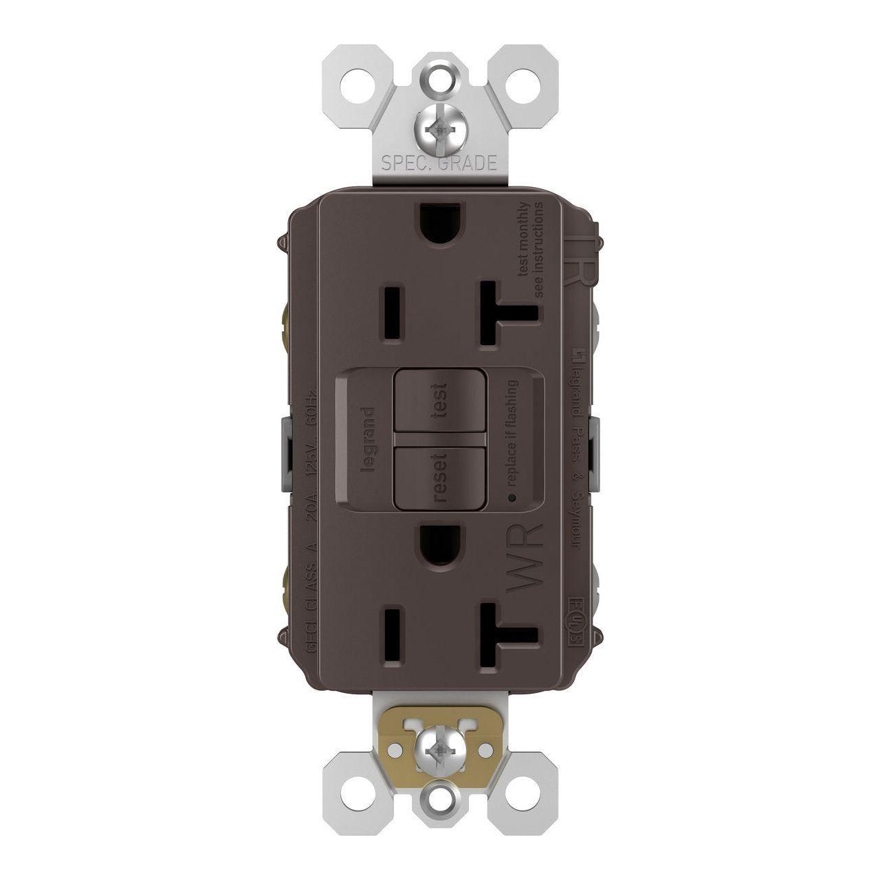 Legrand - radiant Spec-Grade 20A Weather-Resistant Self-Test GFCI Receptacle - Lights Canada