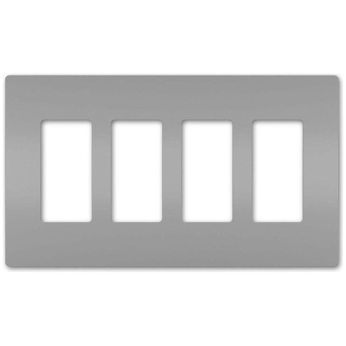 Legrand - radiant Four-Gang Screwless Wall Plate - Lights Canada