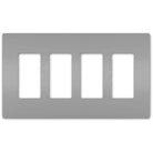 Legrand - radiant Four-Gang Screwless Wall Plate - Lights Canada