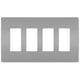 Legrand - radiant Four-Gang Screwless Wall Plate - Lights Canada