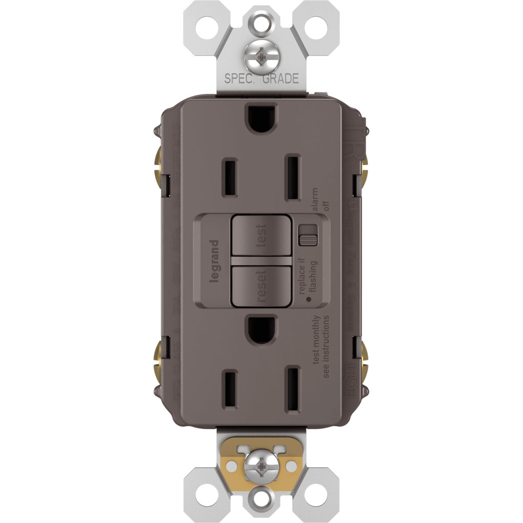 Legrand - radiant 15A Tamper-Resistant Self-Test GFCI Outlet with Audible Alarm - Lights Canada