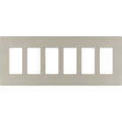 Legrand - radiant Six-Gang Screwless Wall Plate - Lights Canada