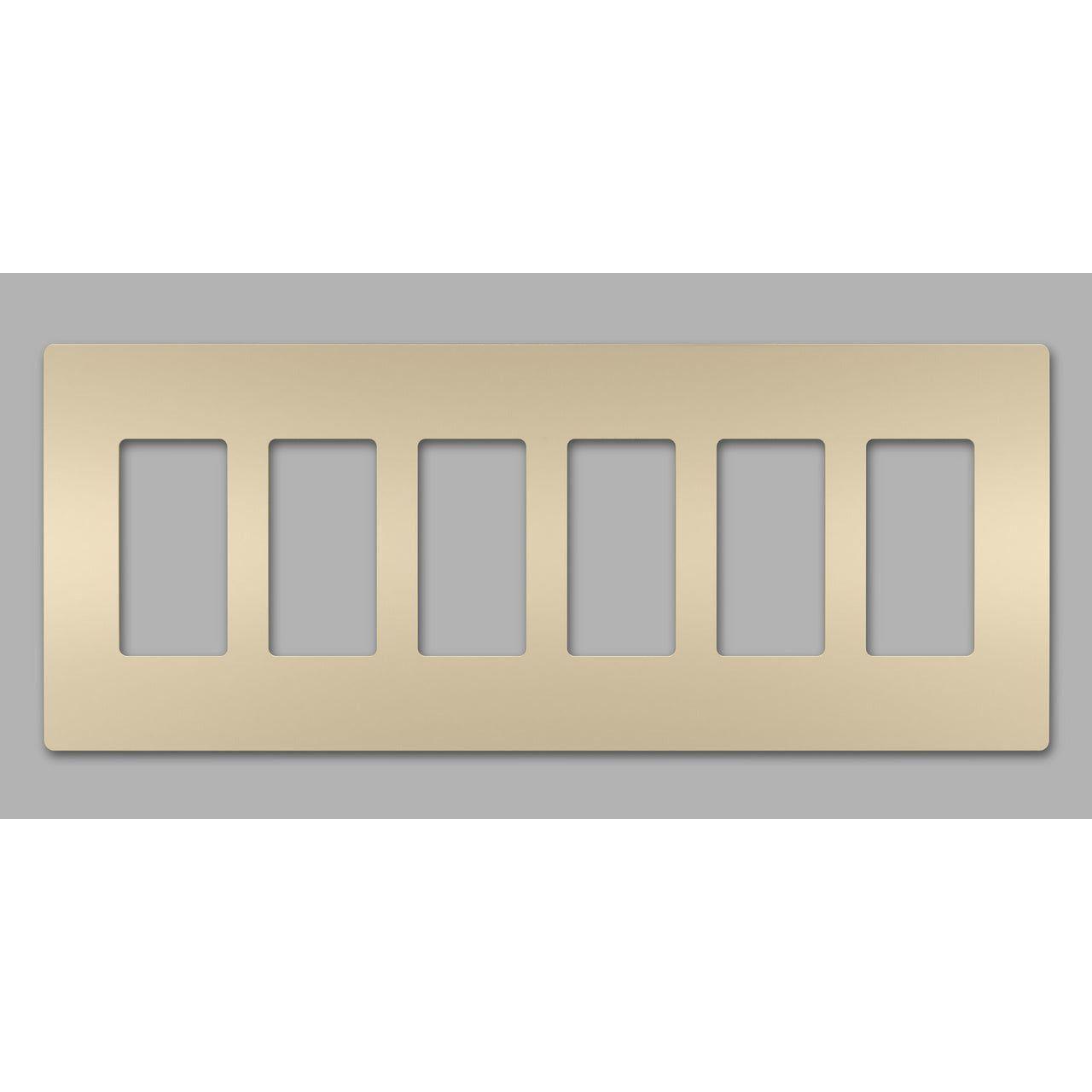 Legrand - radiant Six-Gang Screwless Wall Plate - Lights Canada