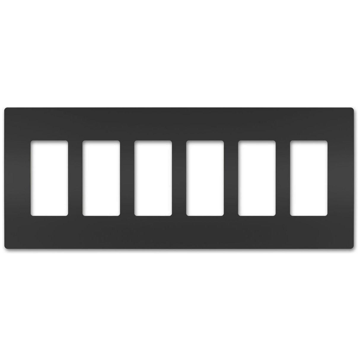 Legrand - radiant Six-Gang Screwless Wall Plate - Lights Canada
