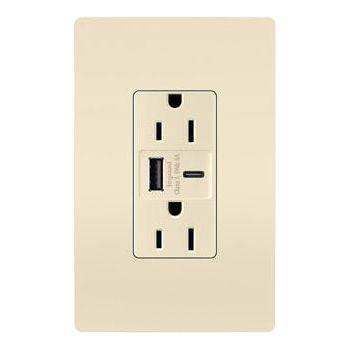 Legrand - radiant 15A Tamper-Resistant Ultra-Fast USB Type-A/C Outlet - Lights Canada