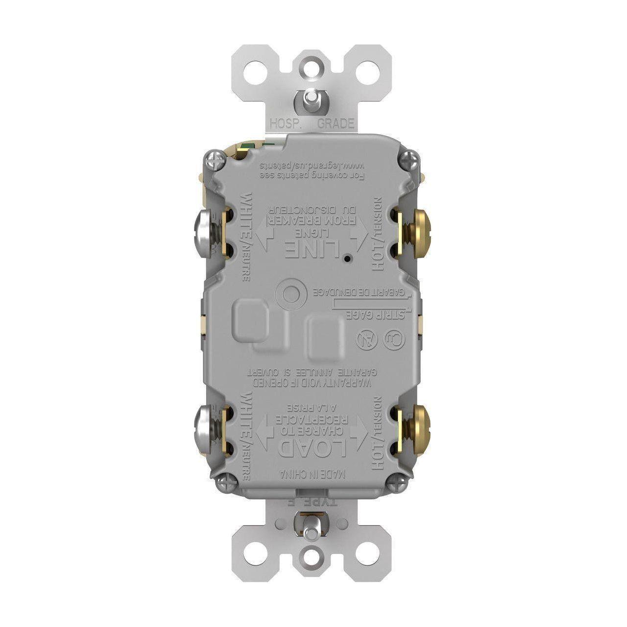 Legrand - radiant Spec-Grade 15A Tamper-Resistant Self-Test GFCI Receptacle - Lights Canada