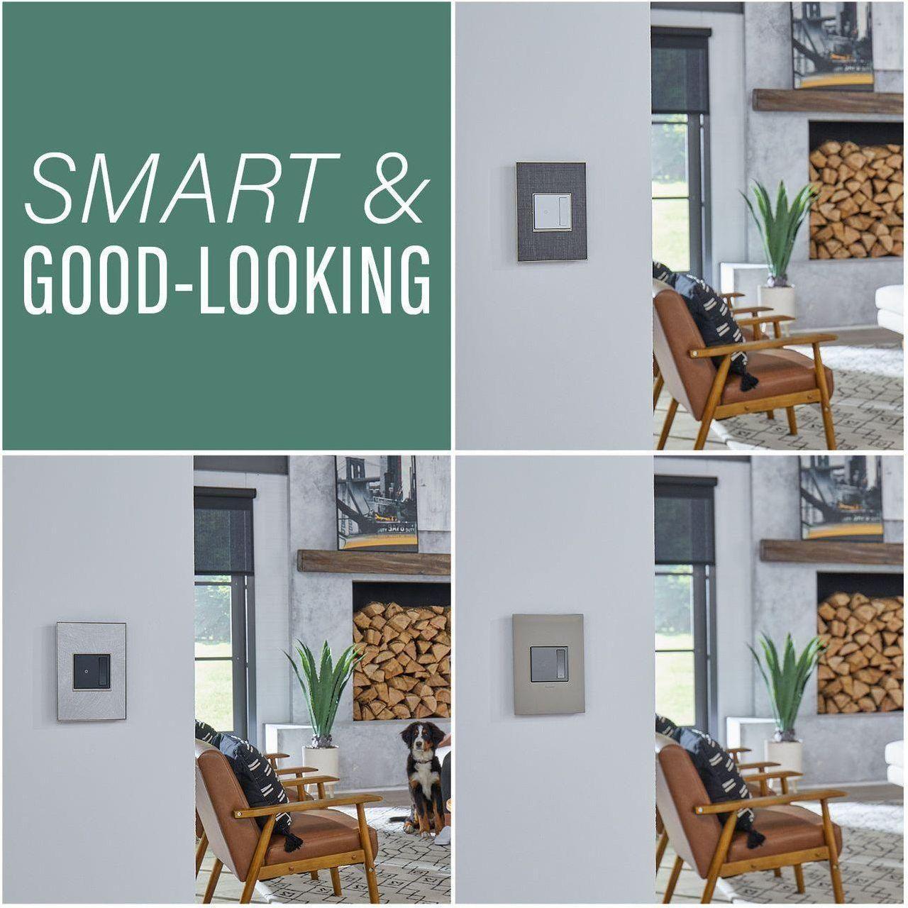 Legrand - Adorne Smart Switch Starter Kit with Gateway and Home/Away Wireless Smart Switch with Netatmo - Lights Canada