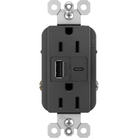 Legrand - radiant 15A Tamper-Resistant USB Type A/C Outlet - Lights Canada