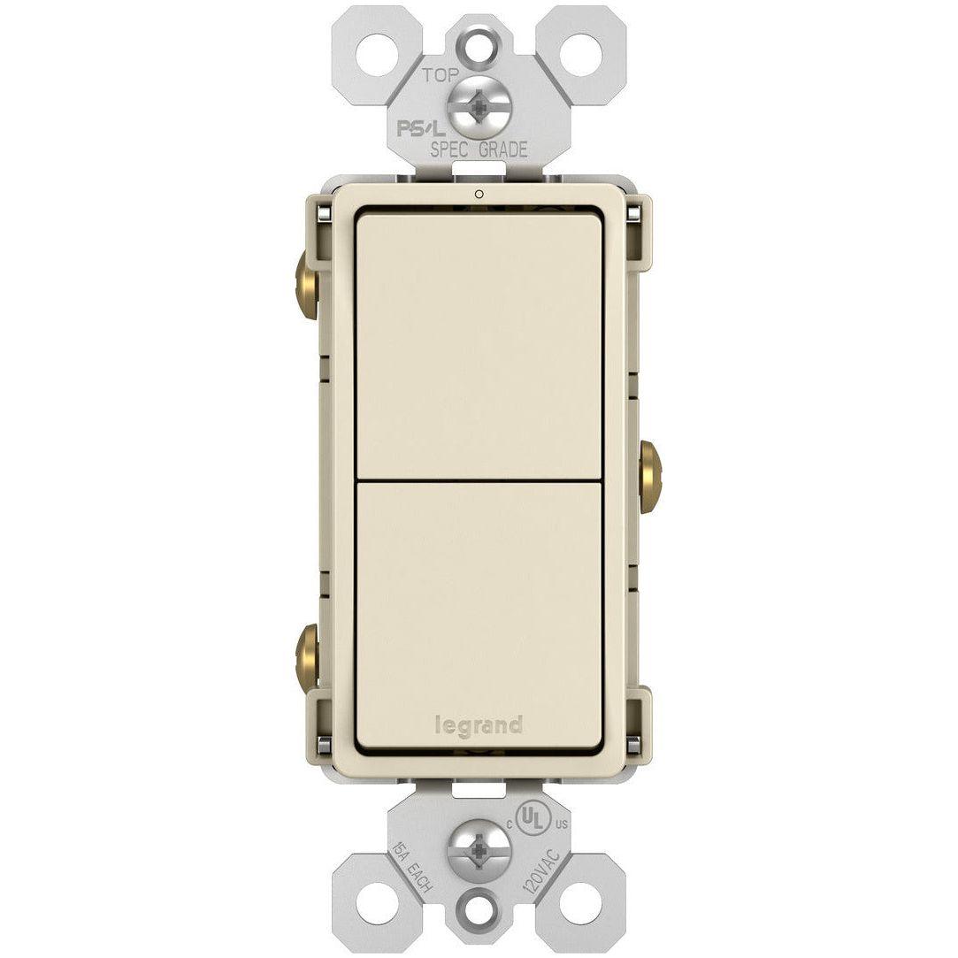 Legrand - radiant Two Single-Pole Switches - Lights Canada