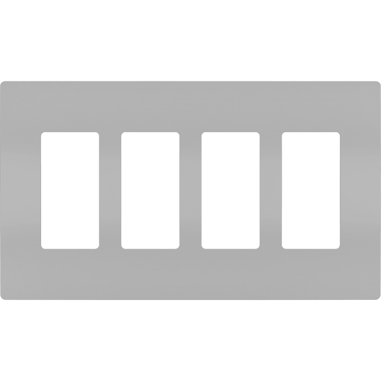Legrand - radiant Four-Gang Screwless Wall Plate - Lights Canada