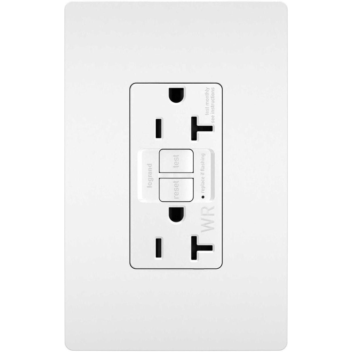 Legrand - radiant Spec-Grade 20A Weather-Resistant Self-Test GFCI Receptacle - Lights Canada