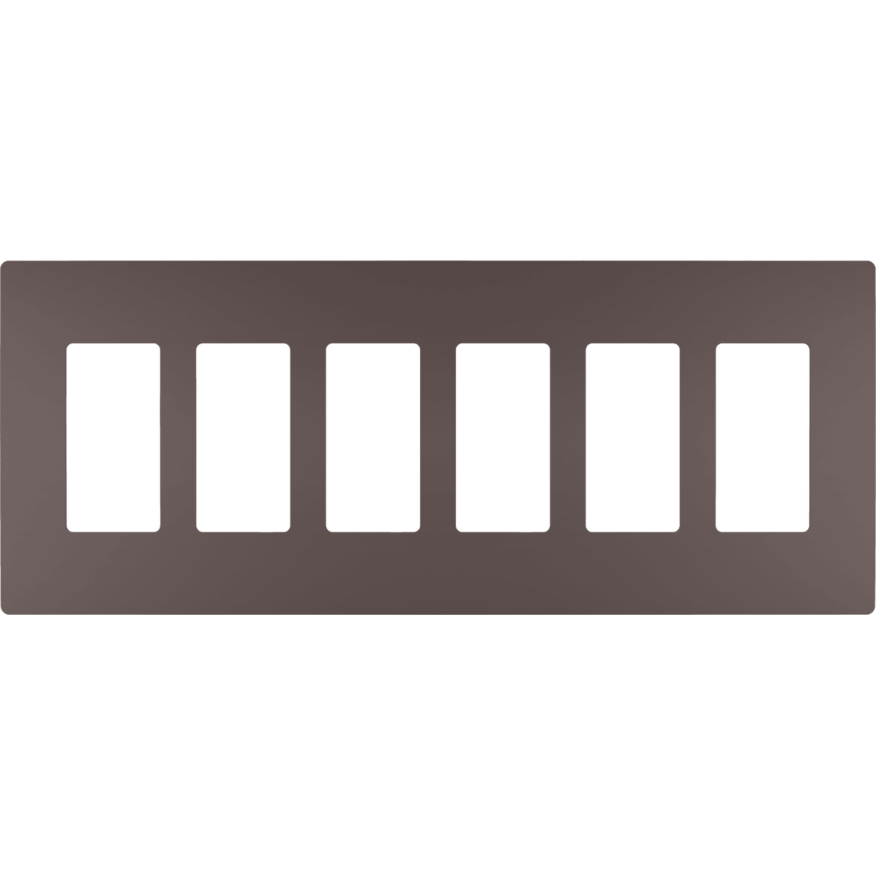 Legrand - radiant Six-Gang Screwless Wall Plate - Lights Canada