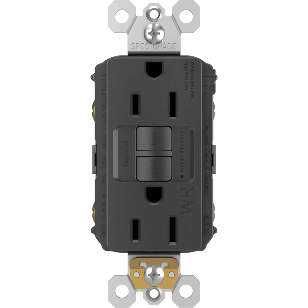 Legrand - radiant Spec-Grade 15A Weather-Resistant Self-Test GFCI Receptacle - Lights Canada