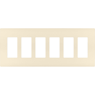 Legrand - radiant Six-Gang Screwless Wall Plate - Lights Canada